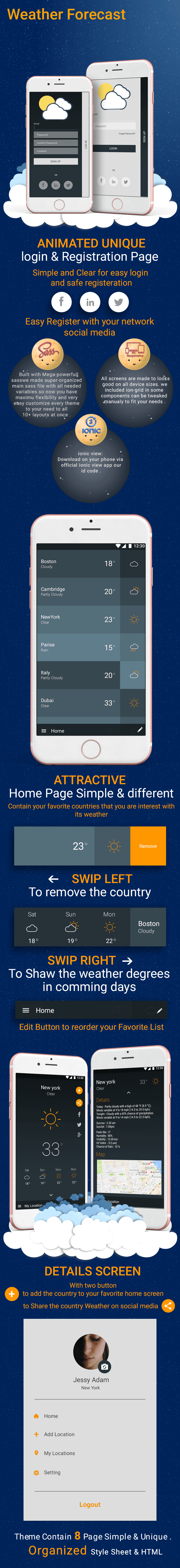 Weather-ionic app theme